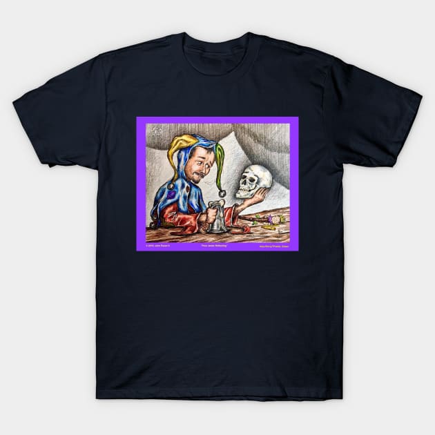 A Poor Jester in Self Reflection T-Shirt by EssexArt_ABC